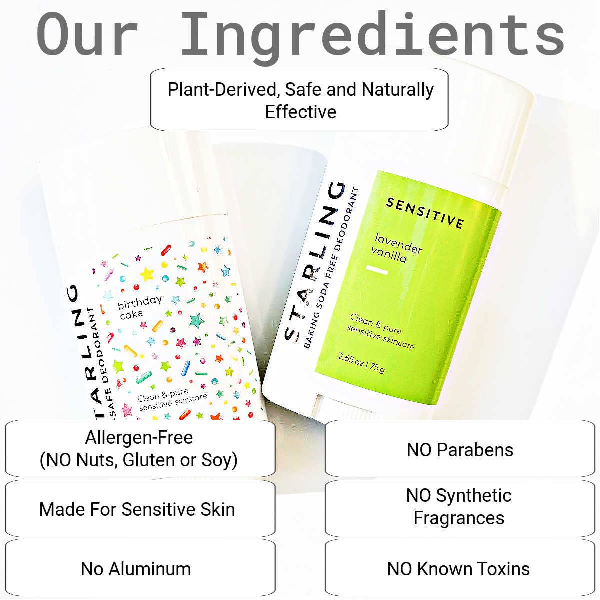 Birthday Cake Kid's/Aluminum Free Deodorant