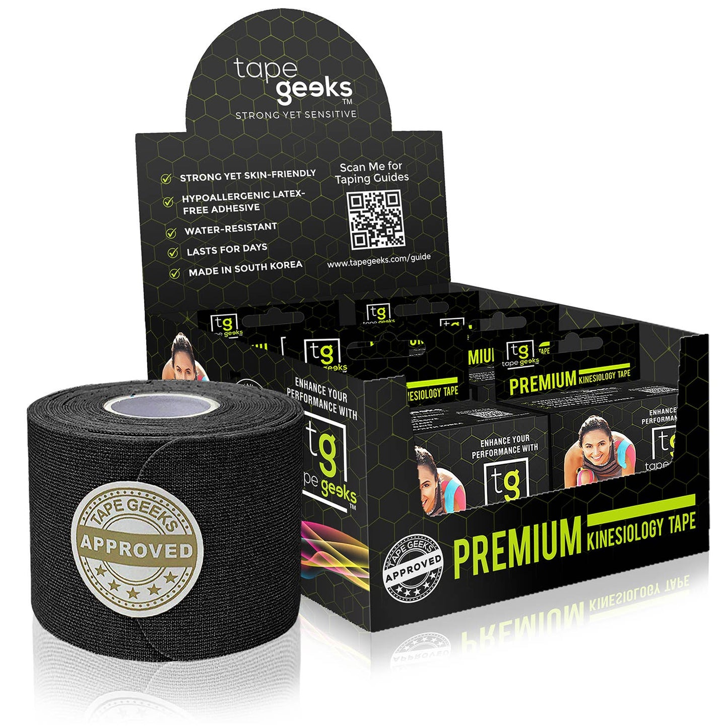 6-Pack Premium Kinesiology Tape: Beige