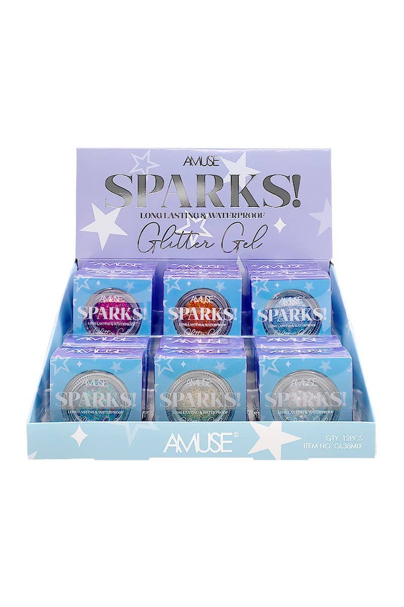 Amuse Sparks Glitter Gel w/ Brush