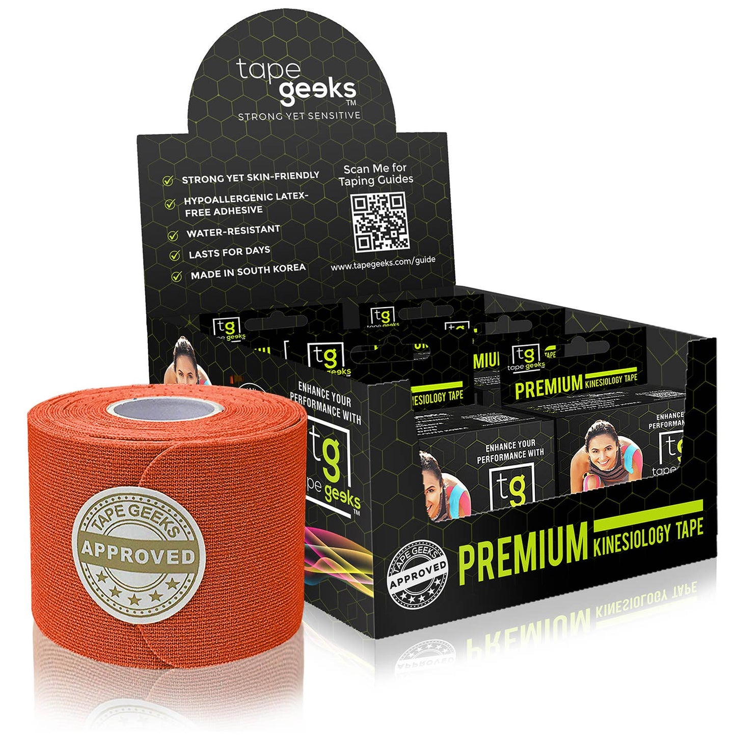 6-Pack Premium Kinesiology Tape: Beige