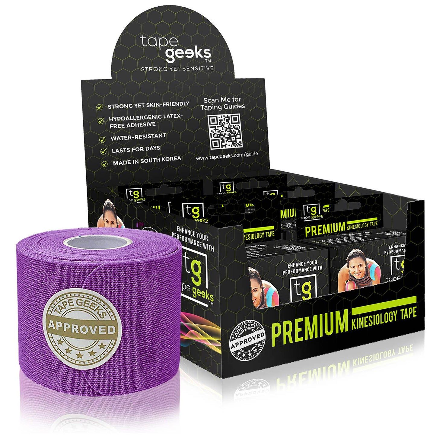 6-Pack Premium Kinesiology Tape: Beige