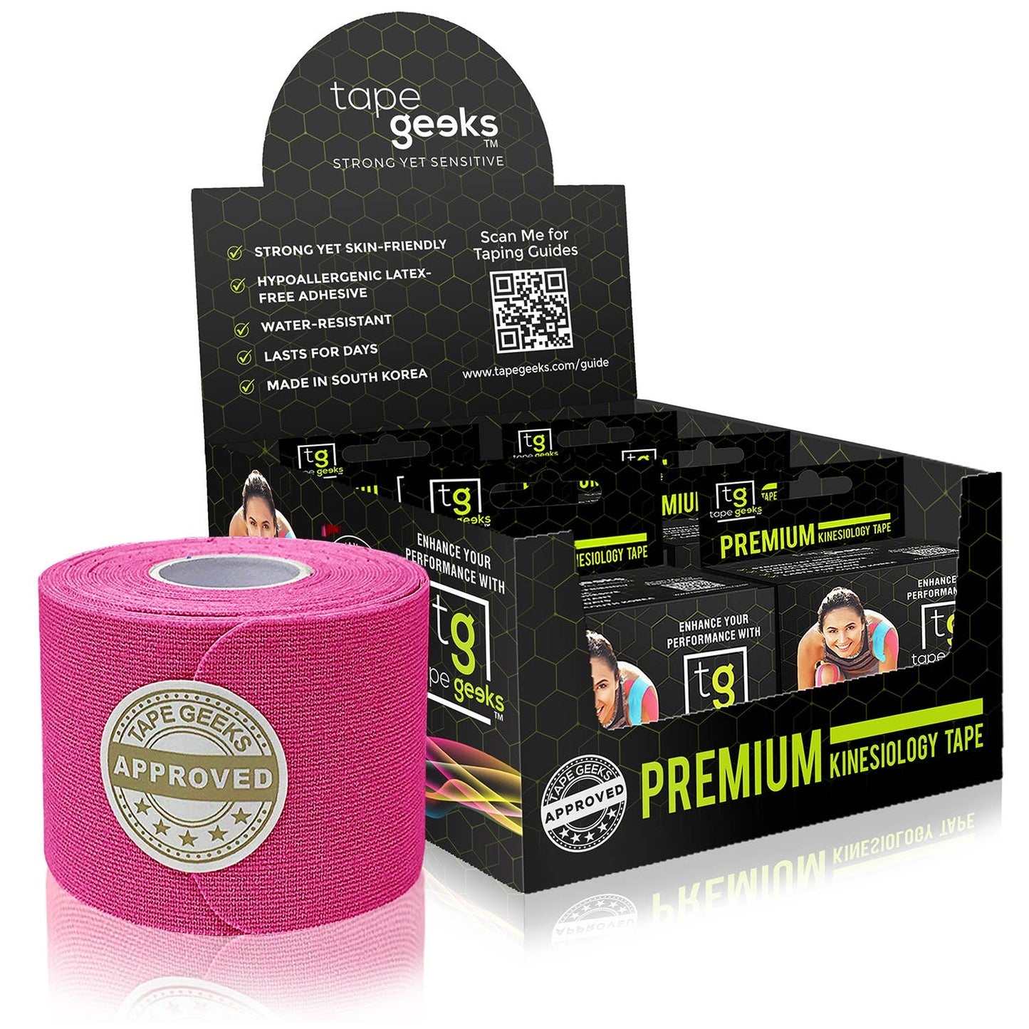 6-Pack Premium Kinesiology Tape: Beige