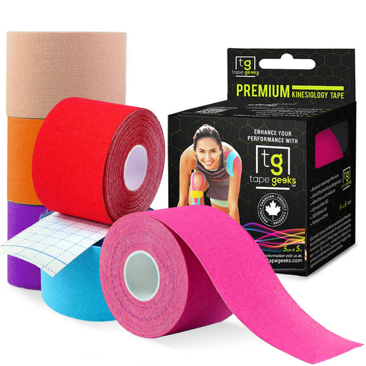 6-Pack Premium Kinesiology Tape: Mixed