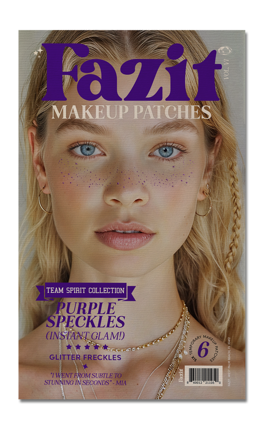 Purple Spirit Speckles Makeup Patches - Team Spirit Collection: 6