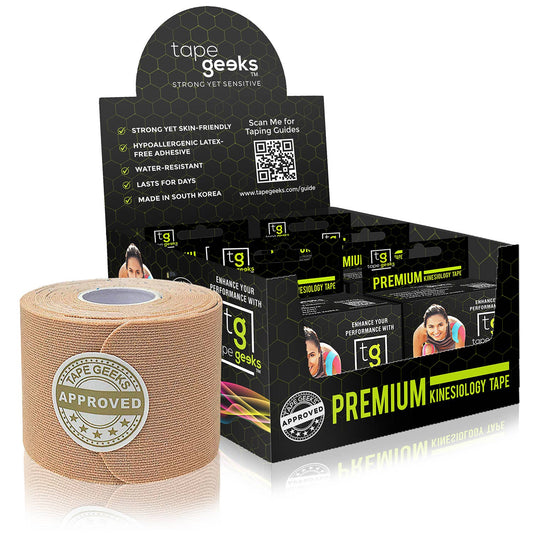 6-Pack Premium Kinesiology Tape: Beige