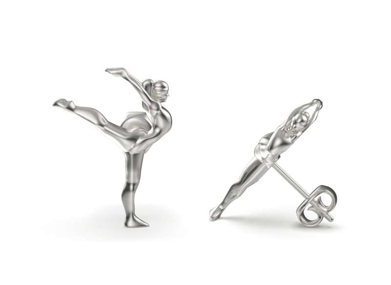 Gymnastics Post Earrings