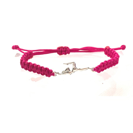 Gymnastics Adjustable Rope Bracelet -Pink