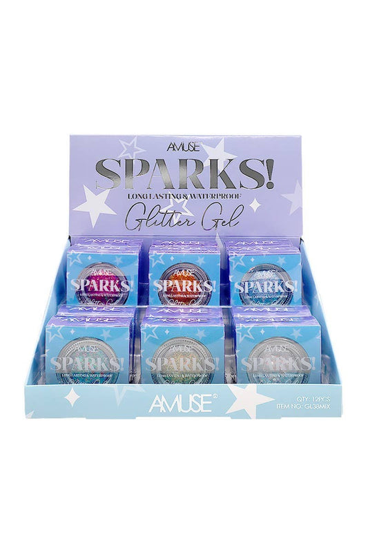 Amuse Sparks Glitter Gel w/ Brush