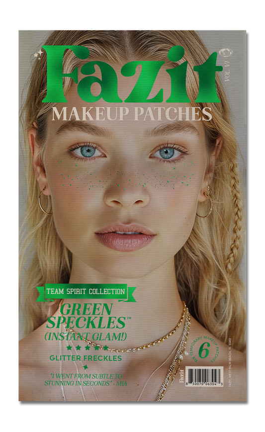 Green Spirit Speckles Makeup Patches - Team Spirit: 6