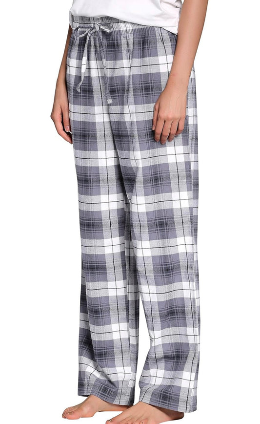 Women’s 100% Cotton Flannel Plaid Pant