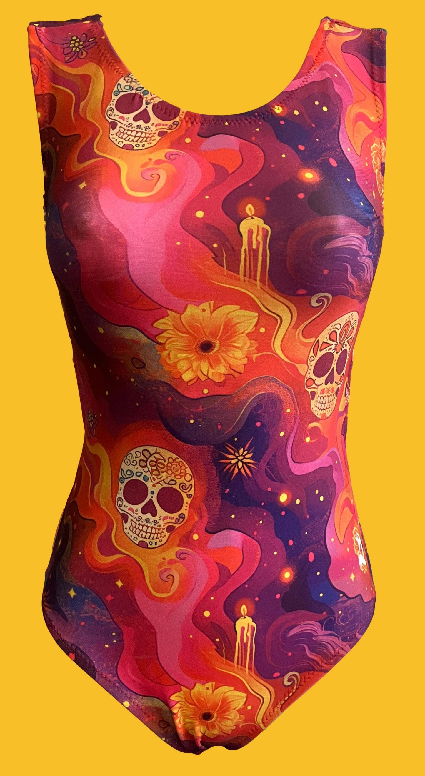 Skullchedelic Leotard: Adult Large