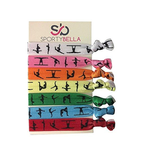 Girls Gymnastics Hair Ties Set-Multi Colored