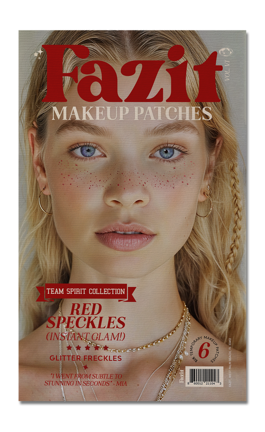 Red Spirit Speckles Makeup Patches - Team Spirit Collection: 6