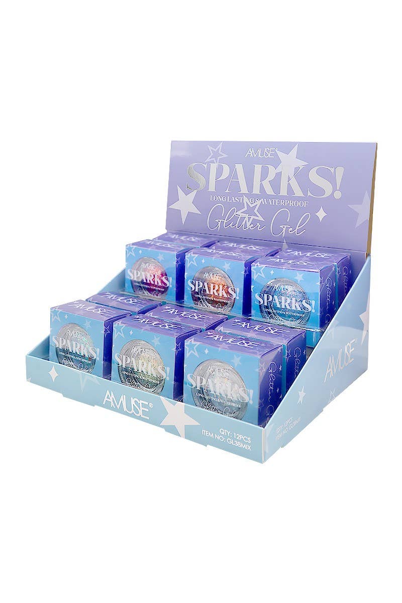 Amuse Sparks Glitter Gel w/ Brush