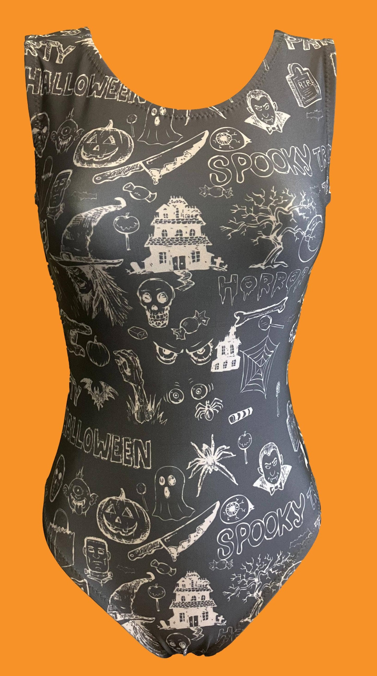 Haunted House Leotard: Adult X-Small