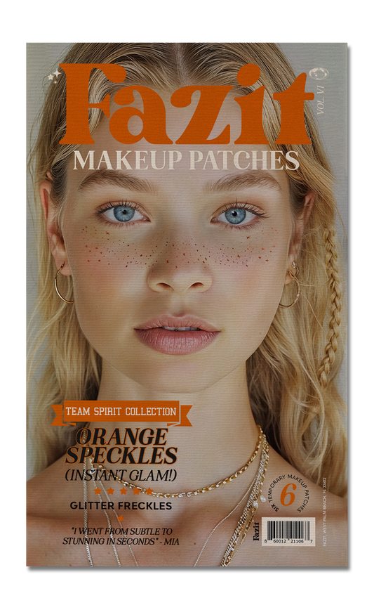 Orange Spirit Speckles Makeup Patches - Team Spirit Collection: 6